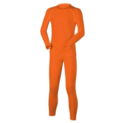 Afbeelding van FALKE Maximum Warm K L/S SH Thermo, ademend, sneldrogend, 1 stuk, basislaagenset, uniseks, kinderen, oranje (Dutch Orange 8041), 170 176