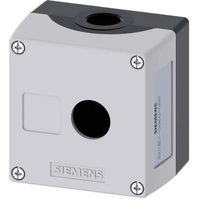 Afbeelding van Siemens 3SU1851 0AA00 0AB1 Lege behuizing 1 inbouwplaats, Voor bodembevestiging (l x b h) 89.4 85 64 mm Zonder markering Grijs stuk(s)