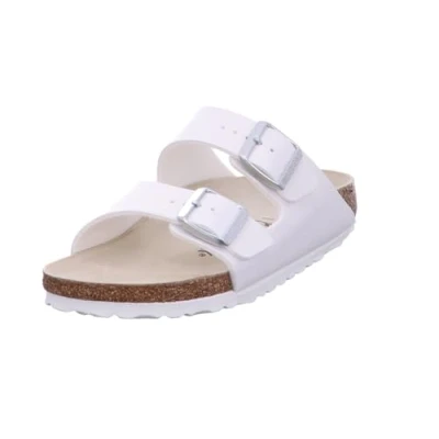Afbeelding van Birkenstock Arizona Muiltjes, Dames, Maat: 39, Blanco Kunststof