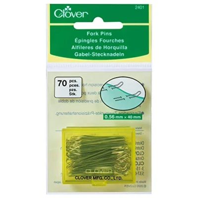Afbeelding van clover Fork Pins, 70 stuks vorkpennen, metaal, zilver, eenheidsmaat