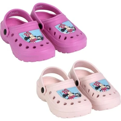 Afbeelding van Strandklompen Minnie Mouse Roze Schoenmaat 28 29