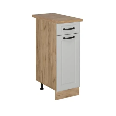 Afbeelding van Vicco Keukenonderkast R Line, Wit Landhuis/Krachtige Eik goud, 30 cm , WB