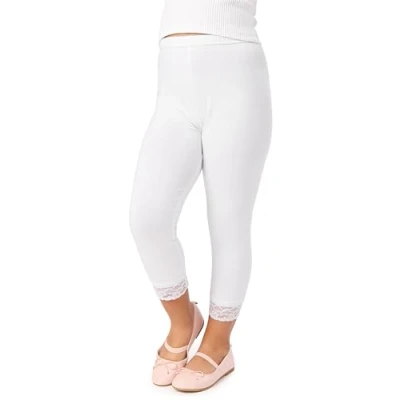 Afbeelding van Merry Style MS MS10 293 LE Meisjes Leggings Sport Vrijetijdsbroek 3/4 Capri Viscose Sporbroek Yogabroek Oranje 110