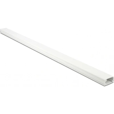 Afbeelding van Kunststof kabelgoot met cover en zelfklevende plakstrip 100 x 2,6 cm / wit