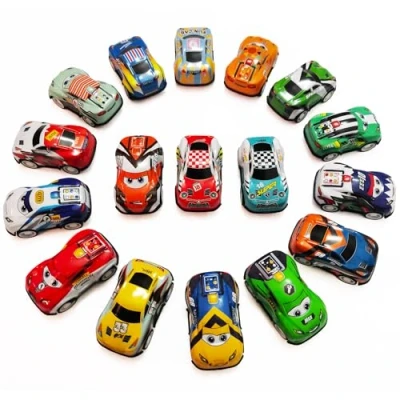 Afbeelding van BECILES 15 stuks kleine stuntauto&#039;s van legering, speelgoedauto&#039;s, metaal, voor educatief spel peuters, jongens en meisjes