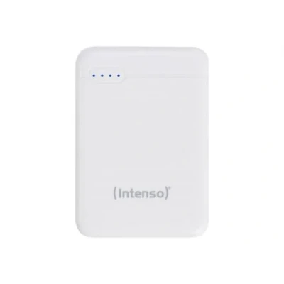 Image de Intenso Powerbank XS5000 Banque d&#039;alimentation 5000 mAh 2.1 A 2 connecteurs de sortie (USB, USB C) sur le câble : C blanc