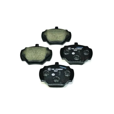 Afbeelding van HELLA 8DB 355 005 791 Remblokkenset Niet geschikt voor slijtage waarschuwingscontact LAND ROVER: Defender Off Road, Pickup, Discovery 1