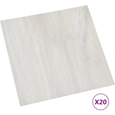 Afbeelding van Vloerplanken 20 st zelfklevend 1,86 m² PVC crèmekleurig