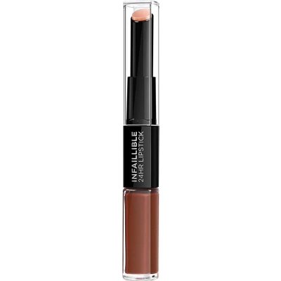 Afbeelding van L&#039;Oréal Infallible 24H 2 Step Lipstick 117 Perpetual Brown