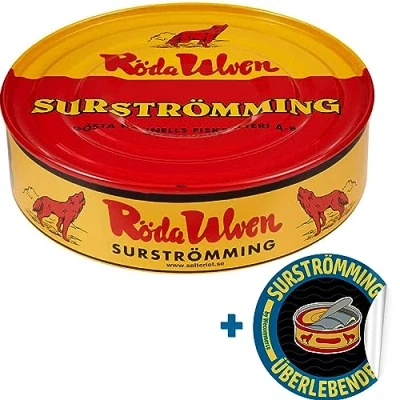 Image de Röda Ulven Surströmming original (harengs fermentés), 400/300 g de poisson