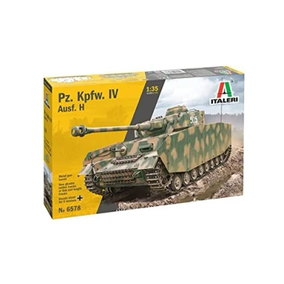 Afbeelding van 1:35 Italeri 6578 Pz. Kpfw. IV Ausf. H Tank Plastic Modelbouwpakket