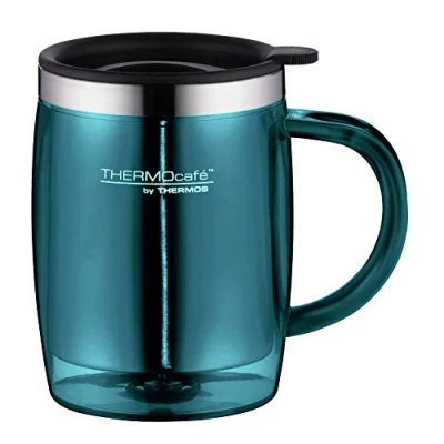 Afbeelding van ThermoCafé 4059.255.035 Bureaumok met kunststof deksel, past direct onder koffiemachines, BPA vrij, voor koffie of thee, houdt dranken langer warm