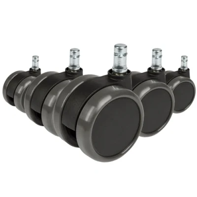 Afbeelding van Bureaustoel Wiel Zwart 5x Rolo 11mm/65mm