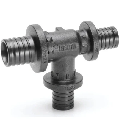Afbeelding van Rehau Rautitan perskoppeling T stuk 25 x 16 20 verlopend (zonder