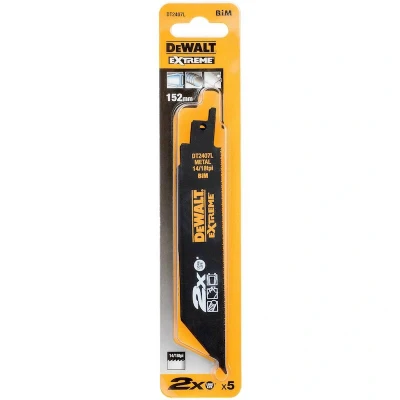 Afbeelding van DeWALT DT2407L Reciprozaagblad Toughcoat 2x BIM 152x4.2mm 5st