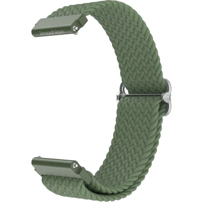 Afbeelding van imoshion Nylon geweven 22 mm bandje Geschikt voor Garmin Venu 2 / Fenix 7 Pro 7s 6 Vivoactive 4 Polar Grit X Vantage M2 V2 Donkergroen