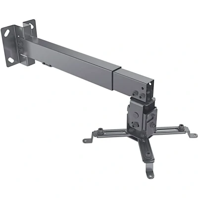 Afbeelding van Manhattan Zubehör TFT/LCD TV Beamer wandbeugel Kantelbaar en zwenkbaar Afstand vloer plafond (max.): 43 cm tot de muur 56 Zwart