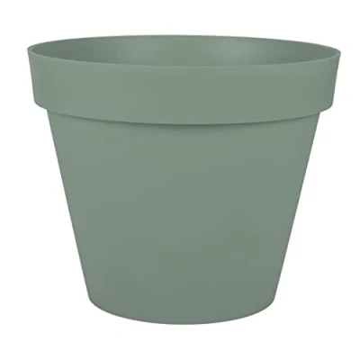 Image de EDA Pot de Fleur Rond Toscane Ø 48 cm Volume 43 L 47,5 x H.39 Vert Laurier