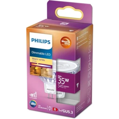Image de Philips Ampoule LED 5,5W (460lmed 35W) Dimmable 36 GU5,3