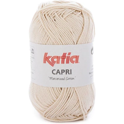 Afbeelding van Katia Capri kleur 141 Zeer licht beige 50 gr. / 125 m. 100% katoen