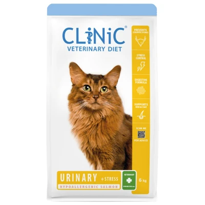Afbeelding van Clinic Kat Urinary + Stress Zalm 6 kg