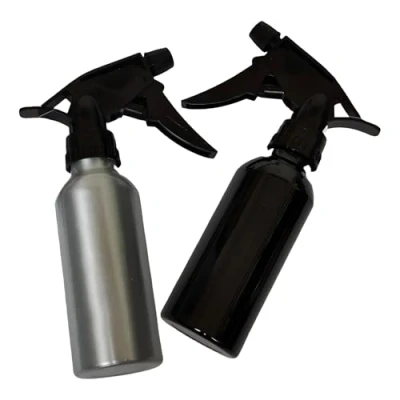 Afbeelding van G4GADGET Lege aluminium waterverstuiver, 200 ml, navulbaar, voor reiniging, tuinieren, haarverzorging, knutselen, planten en schoonheid, licht, gesorteerd, 2 stuks