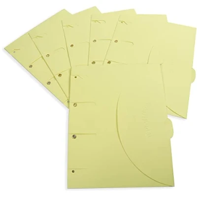 Afbeelding van Smartfolder geel, 6 stuks
