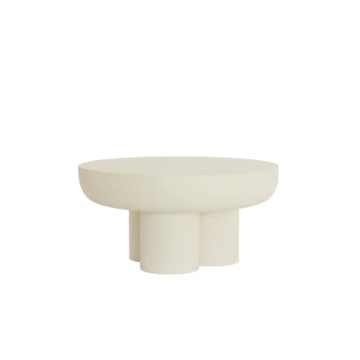 Afbeelding van Light &amp; Living Salontafel MIZUHO Ø70x35cm Wit