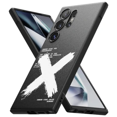 Afbeelding van Ringke beschermhoes compatibel met Samsung Galaxy S24 Ultra [Onyx Design], schokbestendig, robuust, flexibel, ultradun, zacht, duurzaam, voor Ultra, X
