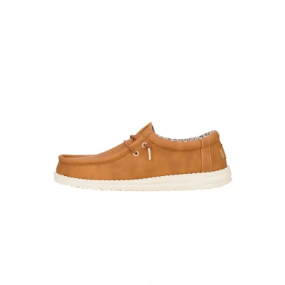 Afbeelding van Heydude Wally Classic Bootschoenen, Heren, Maat: 42, Tan Kunststof/ textiel