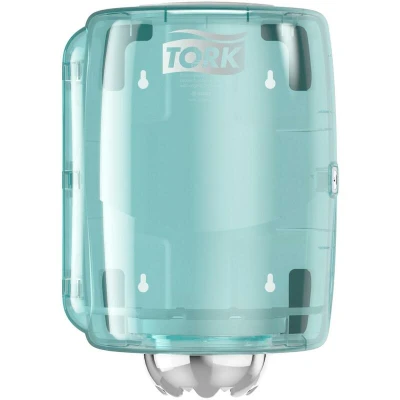 Afbeelding van Tork Centerfeed Poetspapier Dispenser Kunststof Wit/Turquoise M2