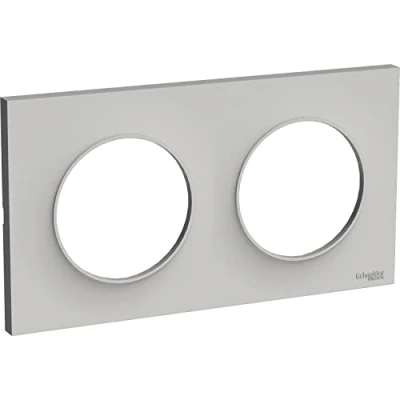 Afbeelding van Schneider Electric S520704B1 Odace Styl zandplaat 2 voudig