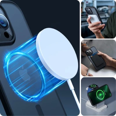 Afbeelding van TECH PROTECT MAGMAT MAGSAFE IPHONE 13 PRO MAX ZWART/HELDER