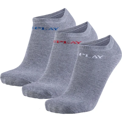 Afbeelding van Replay 3PACK Sokken, Heren, Maat: 35 38, Grey melange/logo ass colours