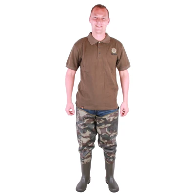 Afbeelding van Fisharp Lightweight Thigh Wader Camo 42 Lieslaarzen