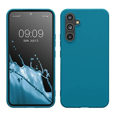 Afbeelding van kwmobile telefoonhoesje geschikt voor Samsung Galaxy A54 5G Hoesje smartphone Back cover in Caribisch blauw