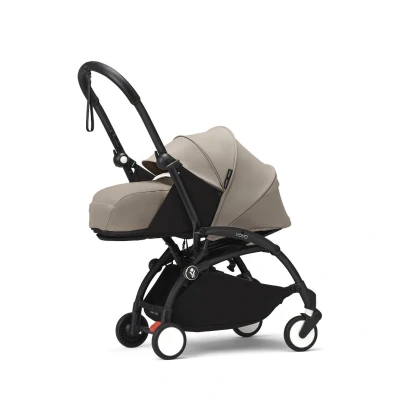 Afbeelding van Stokke YOYO 0+ Newborn Pack, Taupe Inclusief matras, uitschuifbare luifel en vijfpuntsgordel Vereist frame (apart verkrijgbaar)