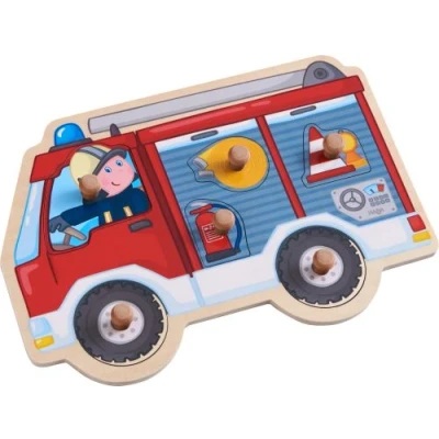 Image de Puzzle en bois Haba Camion Pompier