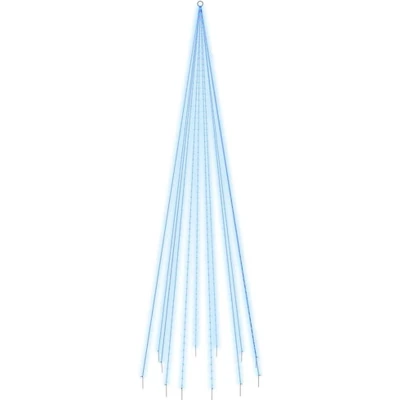 Afbeelding van Vlaggenmast kerstboom 732 LED&#039;s blauw 500 cm