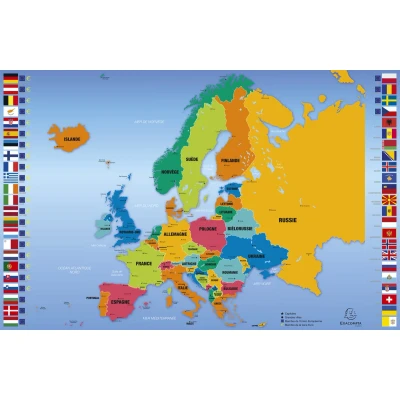 Afbeelding van null 29795E 10x Sous main rigide PVC 37,5x57,5cm Eu