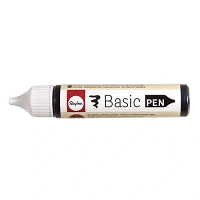 Afbeelding van Rayher Hobby Basic pen, zwart, 28 ml fles