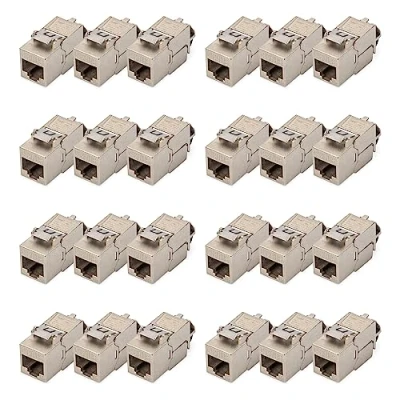 Afbeelding van Digitus DN 93619 24 RJ45 inbouwmodule Keystone CAT 5e, 6, 6A, 6a (losse kabel 7)