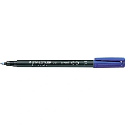 Afbeelding van STAEDTLER Lumocolor permanente marker 318F, blauw