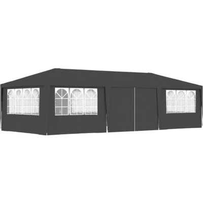 Afbeelding van Partytent met zijwanden professioneel 90 g/m² 4x9 m antraciet