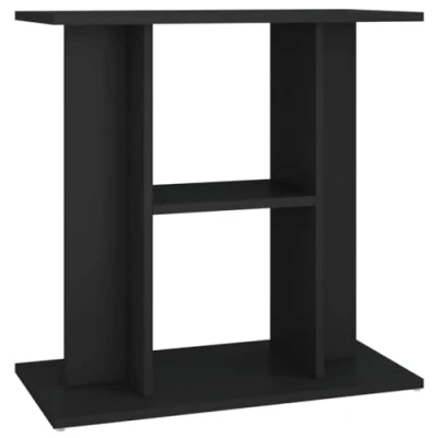 Afbeelding van vidaXL Aquariumstandaard 60x30x60 cm bewerkt hout zwart