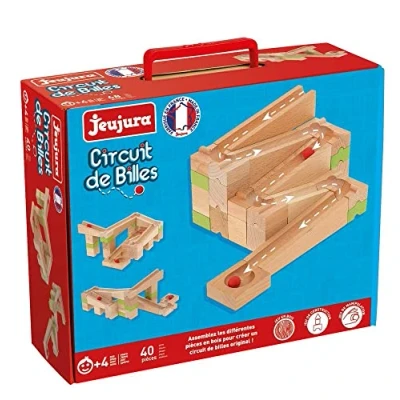 Afbeelding van JEUJURA Marble Run 40 stuks bouwspellen, meerkleurig (J8364)