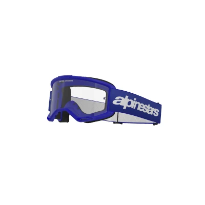 Afbeelding van Alpinestars Vision 3 Wordmark Crossbril Blauw (Lens: Helder)