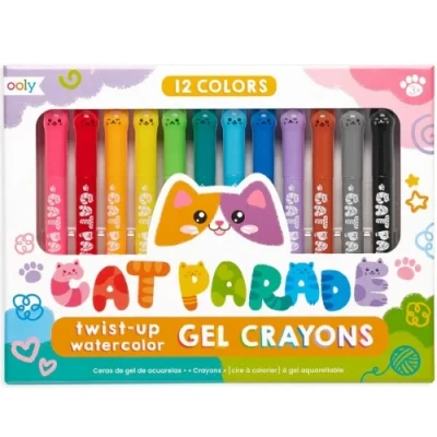 Afbeelding van Ooly aquarelkrijtjes kattenparade 12st