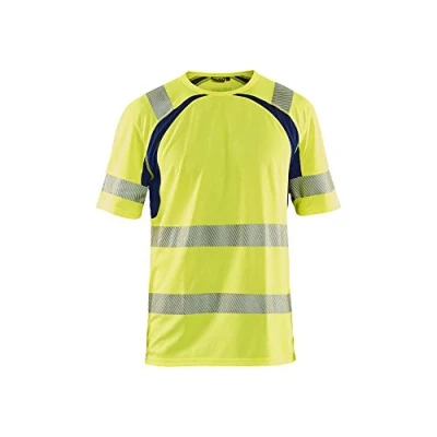 Afbeelding van Blaklader UV T shirt High Vis 3397 1013 Geel/Marineblauw