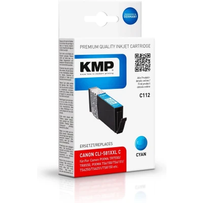 Afbeelding van KMP Inktcartridge vervangt Canon CLI 581C XXL Compatibel Cyaan C112 1578,0203